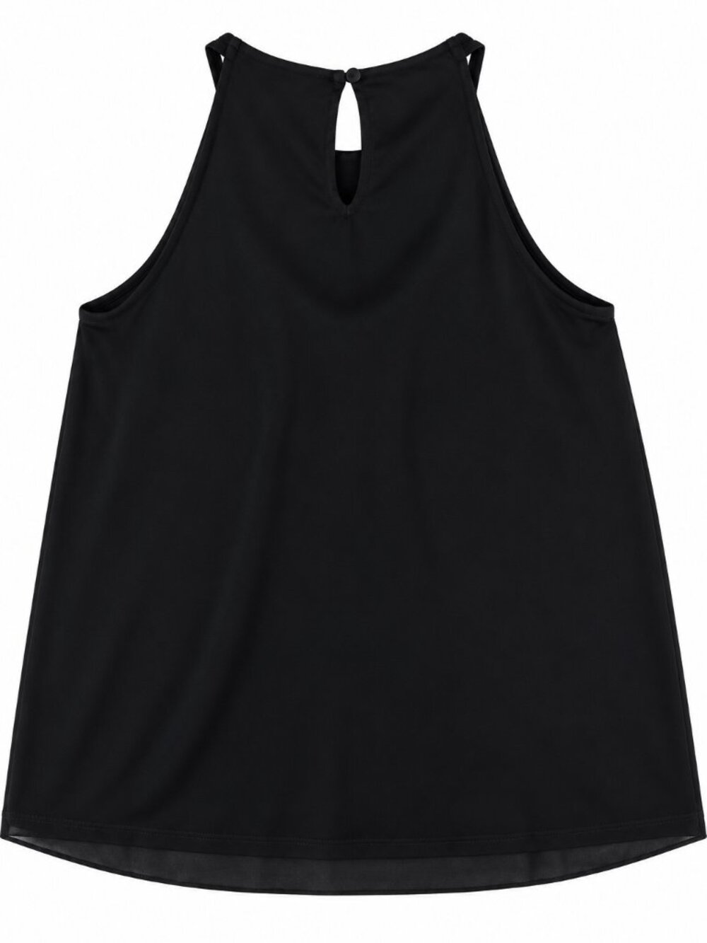 WHBM Black Embellished Beaded Halter Top – Size M - Picture 2 of 3